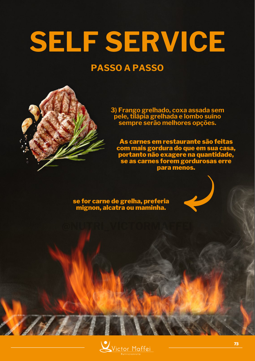 Página do guia com o passo a passo do self service